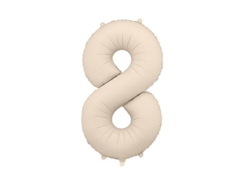 Balon foliowy 8 86cm jasny beż