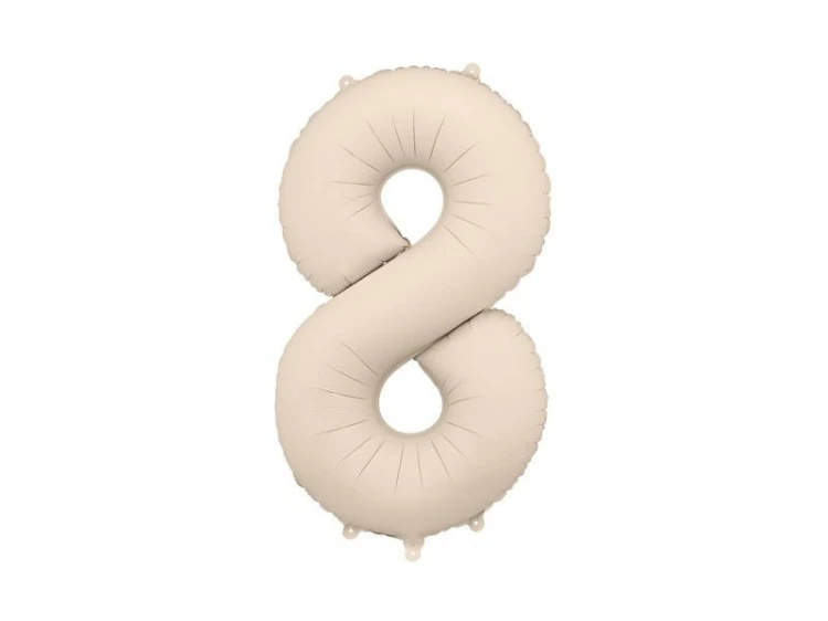 Balon foliowy 8 86cm jasny beż