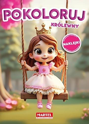 Kolorowanka królewny z naklejkami