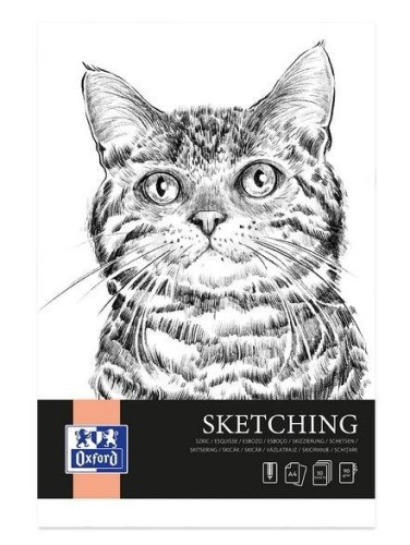 Blok artystyczny szkicowy A4/50K 90g klejony