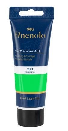 Farba akrylowa Finenolo 75ml zielona DELI, DELI