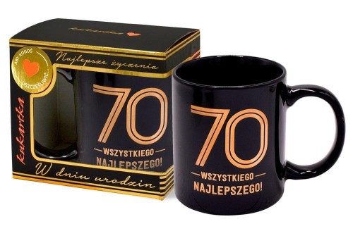 Kubek Premium Urodziny 70, Kukartka