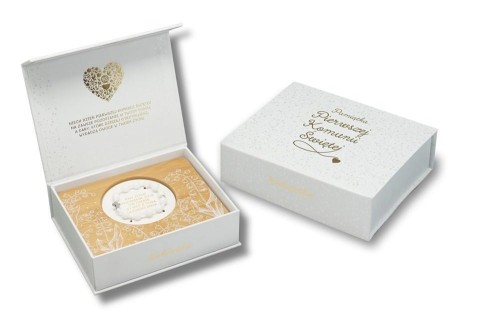 Bransoletka różaniec biały