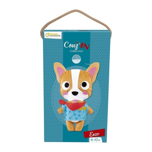 Maskotka do szycia Buldog Enzo, Clairefontaine