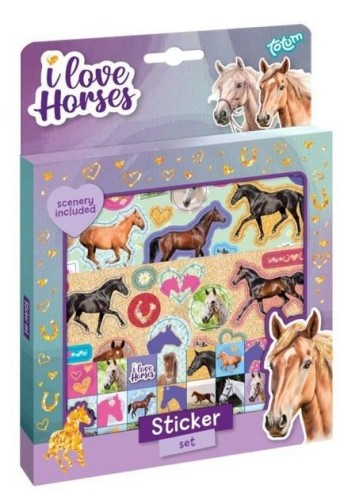 Naklejki I love horses, Grafix