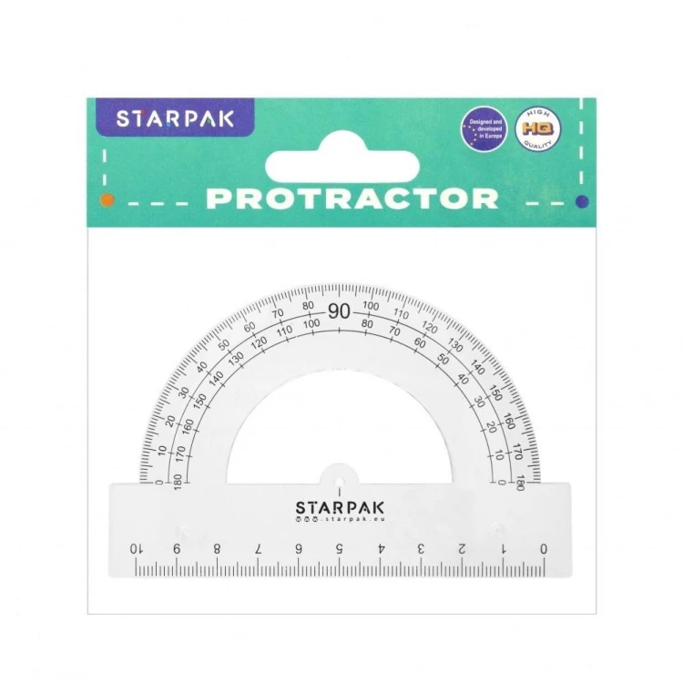 Kątomierz 180' 10cm, STARPAK