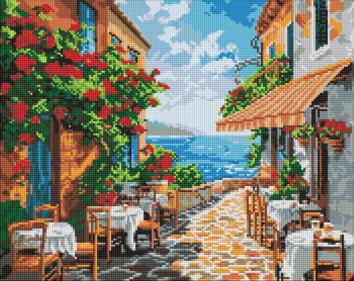 Diamentowa mozaika bez ramy - Cichy... 40x50cm