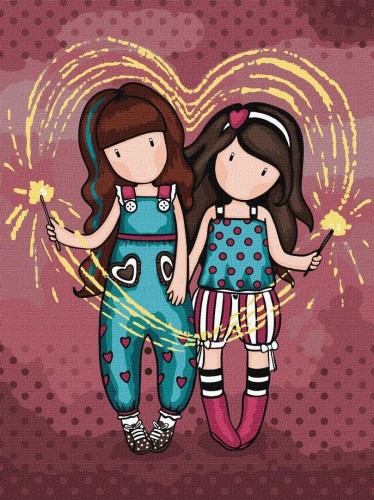 Malowanie po numerach - Fireworks Kids 30x40cm