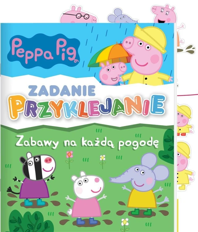 Peppa Pig. Zadanie Przyklejanie, praca zbiorowa