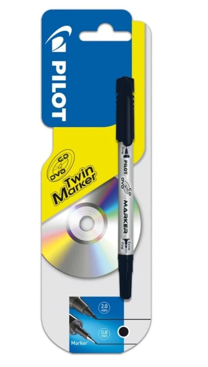 Marker CD/DVD czarny PILOT, PILOT