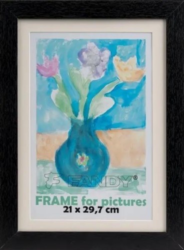 Ramka drewniana Paint czarna 25,5x34x5cm, Fandy
