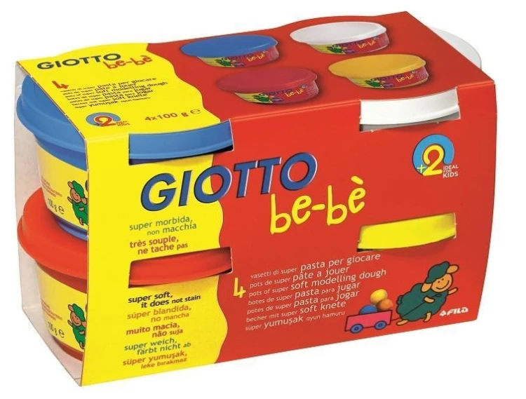 Ciastolina 4x100gr zestaw 1 Bebe GIOTTO, Giotto