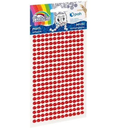 Perełki samoprzylepne czerwone FIORELLO, Fiorello