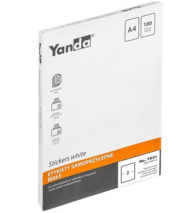 Etykiety samoprzylepne NO.Y031 YANDA, Yanda