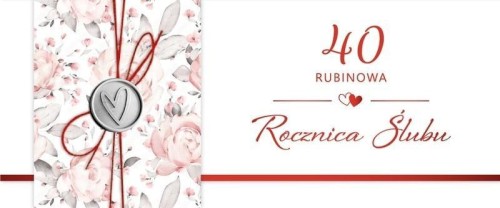 Karnet Rocznica Ślubu 40