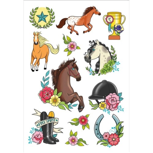 Tatuaże zmywalne Jeździectwo, Clairefontaine