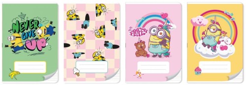 Zeszyt A5/32K Kolorowe trzy linie Minionki (10szt)