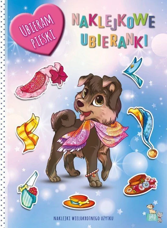 Naklejkowe ubieranki. Pieski, Opracowanie zbiorowe