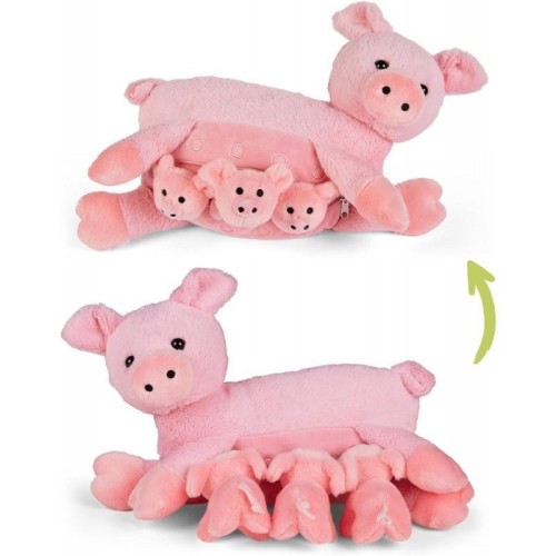 Mama świnka z 3 młodymi świnkami, Mamanimals