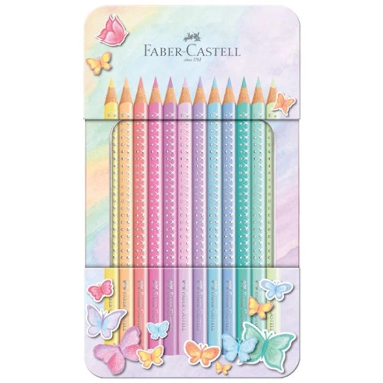 Kredki ołówkowe Sparkle pastel 12 kolorów