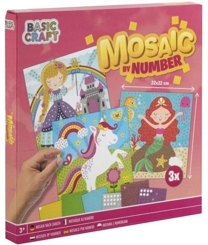 Wyklejanie po numerach 3 arkusze, Grafix