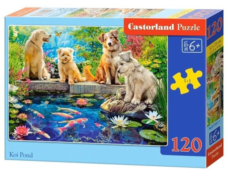 Puzzle 120 Koi Pond CASTOR, Castorland
