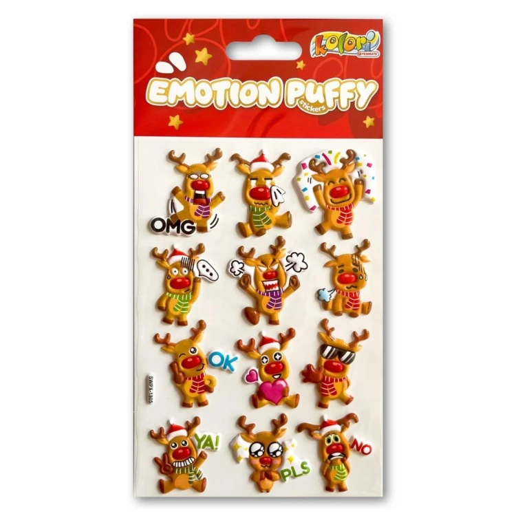 Naklejki puffy Emotion Reindeers, Penmate