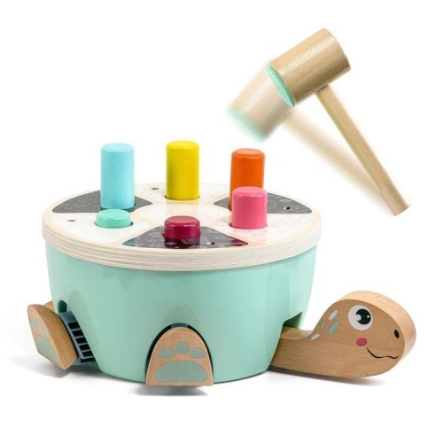 Żółw Drewniana wbijanka - Gra motoryczna