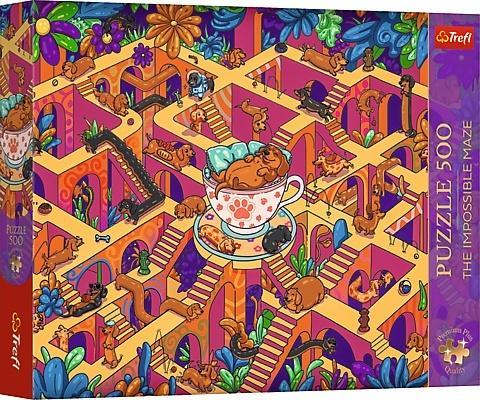 Puzzle 500 Wesołe jamniki TREFL, Trefl