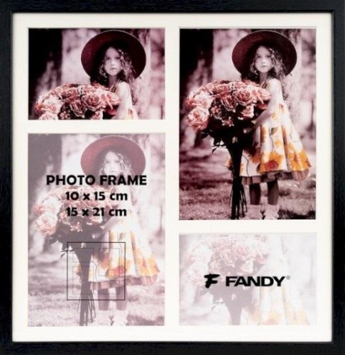 Ramka Style gallery 02 4 czarny, Fandy