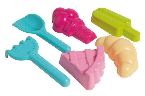 Foremki do piasku i łopatka 6el