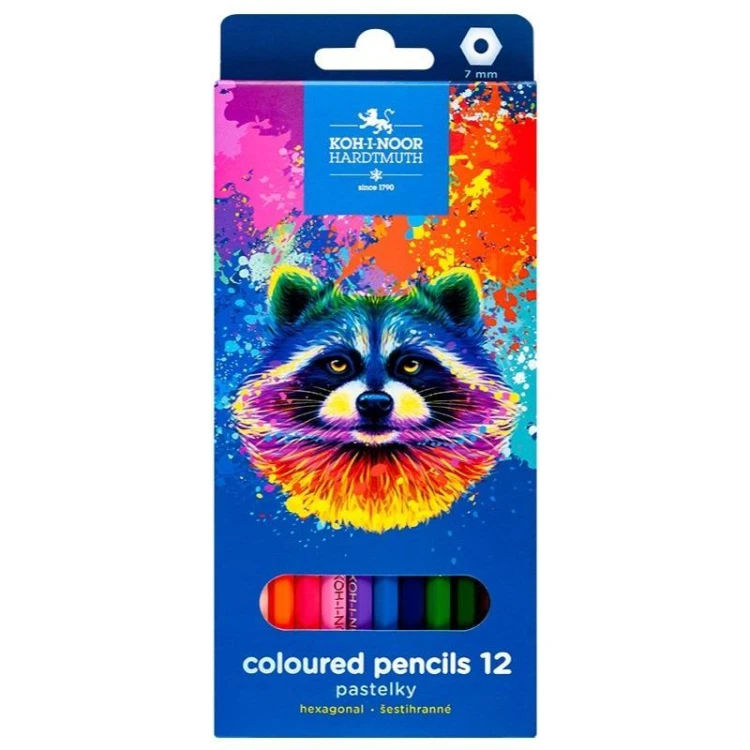 Kredki 3552 Szop 12 kolorów, Koh-I-Noor
