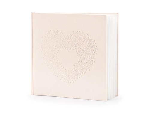 Księga Gości jasno różowa 20,5x20,5cm 22 kartki