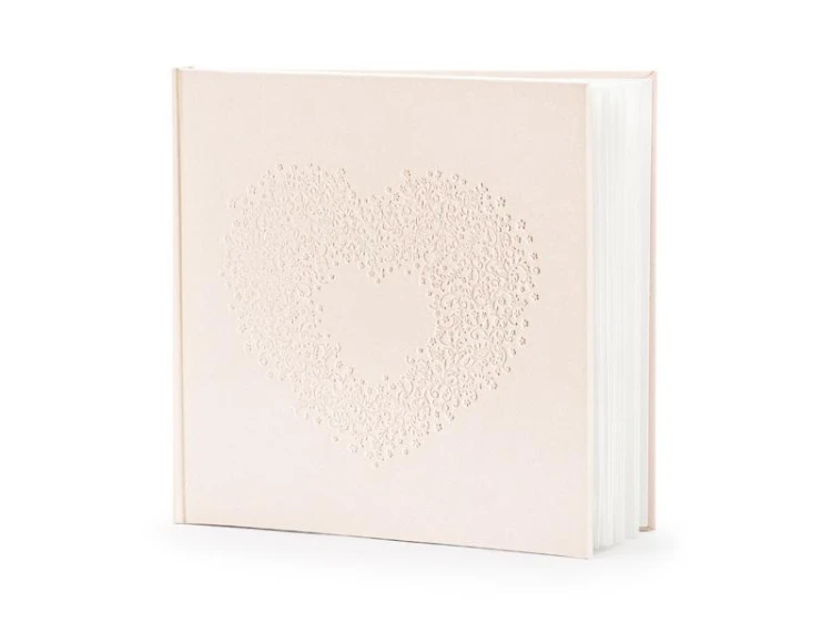 Księga Gości jasno różowa 20,5x20,5cm 22 kartki