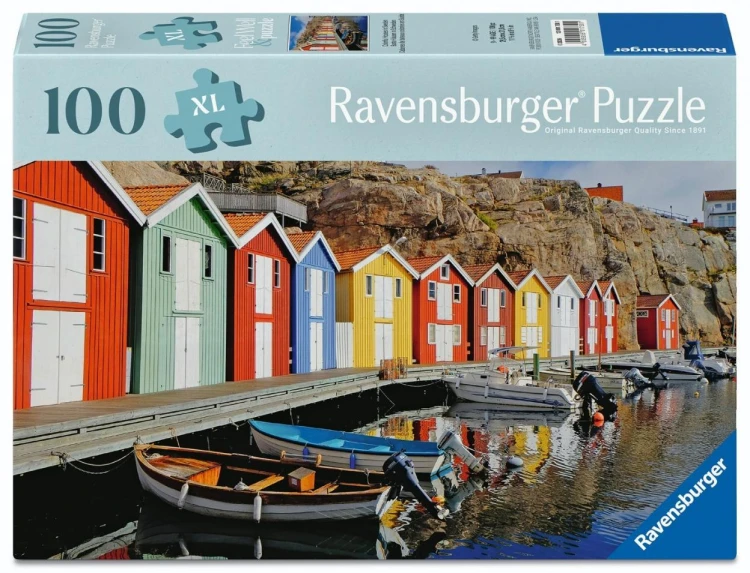 Puzzle 100 Colorful Houses, Ravensburger