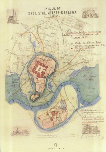 Notes - plan miasta Krakowa, Austeria