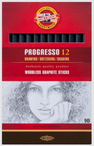Olówek Progresso 9B (12szt), Koh-I-Noor