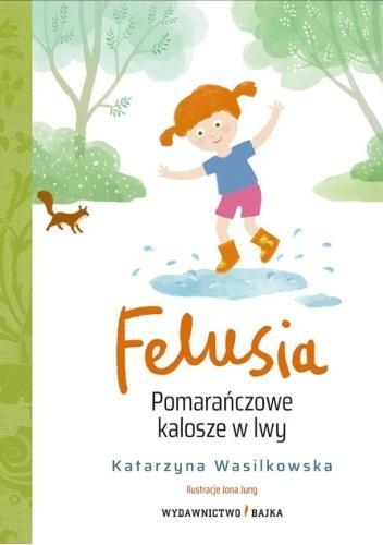 Felusia T.2 Pomarańczowe kalosze w lwy