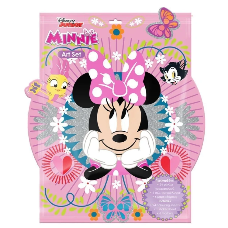 Kolorowanka z naklejkami Minnie