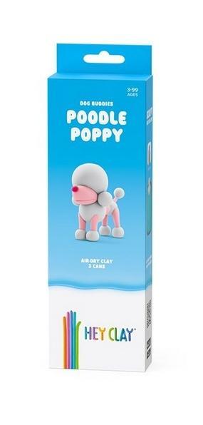 Hey Clay - Figurka Psi Przyjaciele Pudel 3-pak