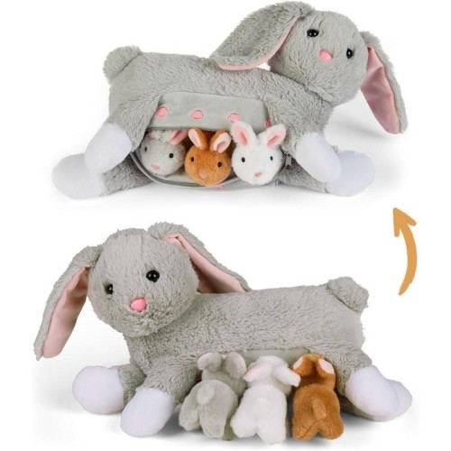 Mama króliczek z 3 małymi króliczkami, Mamanimals