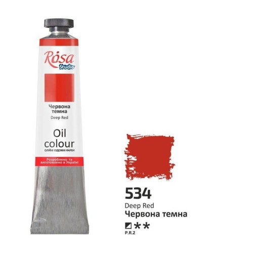 Farba olejna deep red 534 45ml, Rosa