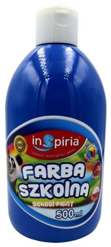 Farba szkolna ciemnoniebieska 500ml, InSpiria