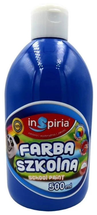 Farba szkolna ciemnoniebieska 500ml, InSpiria