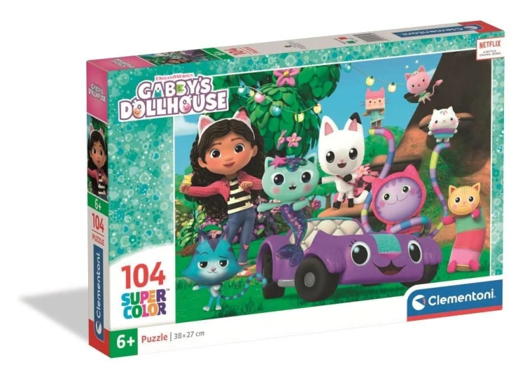 Puzzle 104 Super Kolor Gabby's Dollhouse