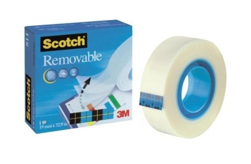 Taśma klejąca Scotch Magic Removable 19mm, Scotch