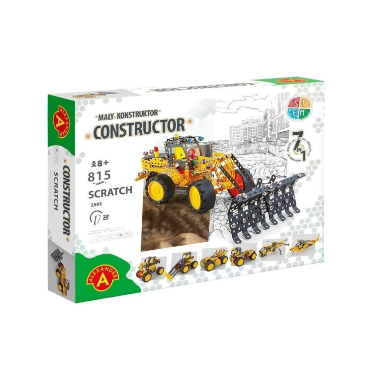 Mały Konstruktor - Scratch 7w1 ALEX, Alexander