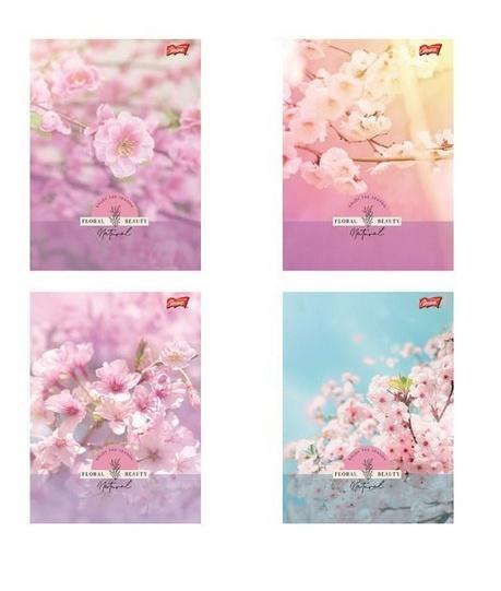 Zeszyt A5/60k kratka Floral Beauty (10szt), UNIPAP