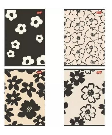 Zeszyt A5/80k linia Mono Blooms (10szt), UNIPAP