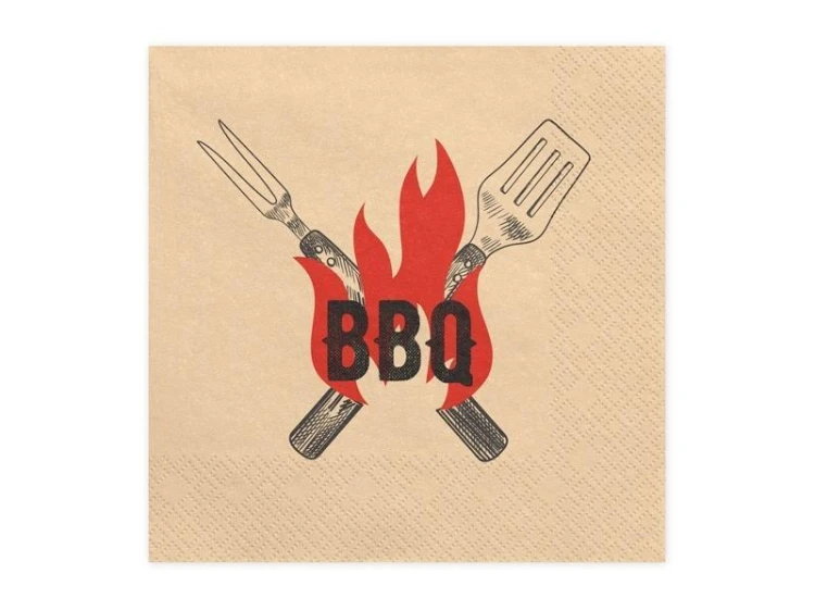 Serwetki BBQ, 33x33cm 20szt